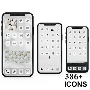 ios iphone icons white