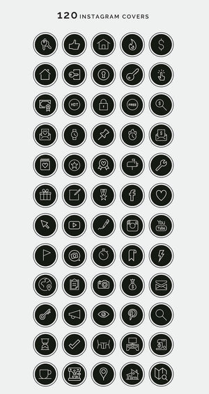120 Instagram Story Highlight Icons