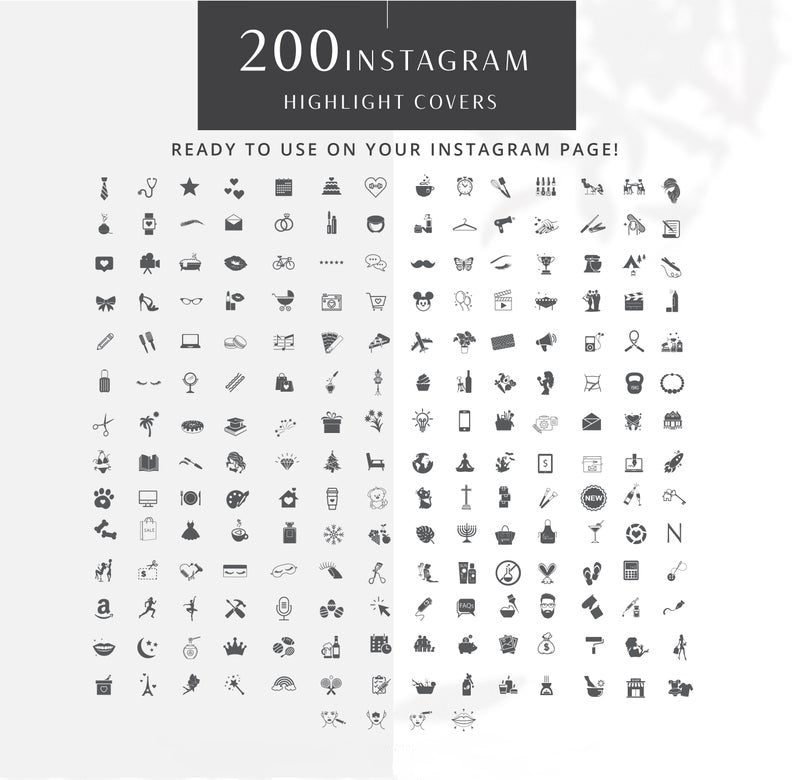 200 Instagram Story Highlight Icons