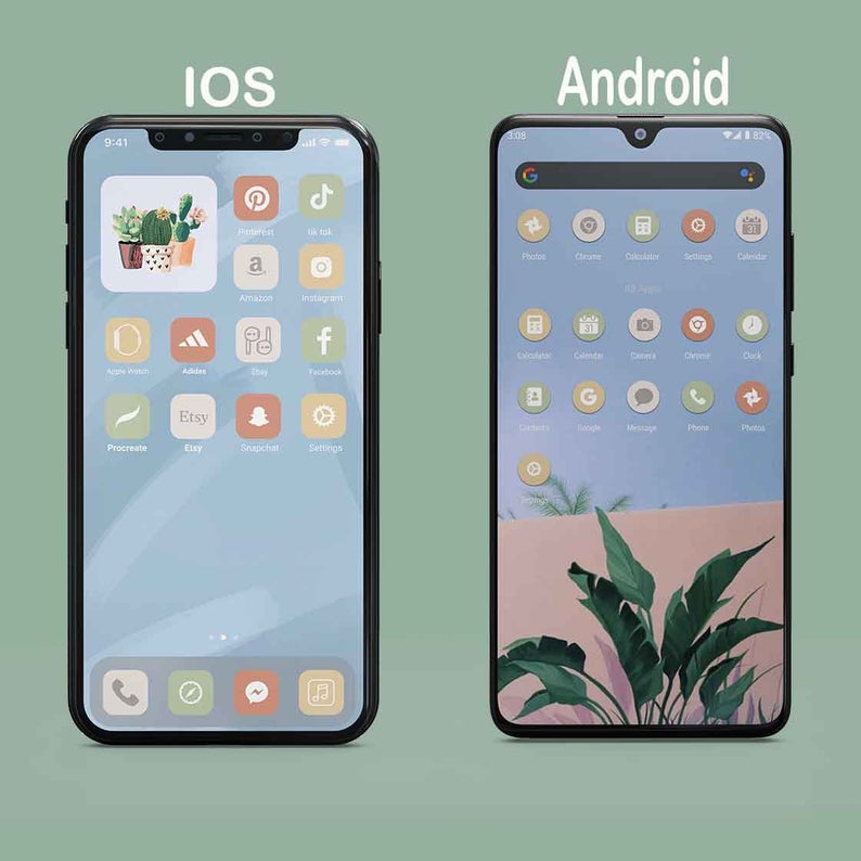 iPhone ios and android  Icons